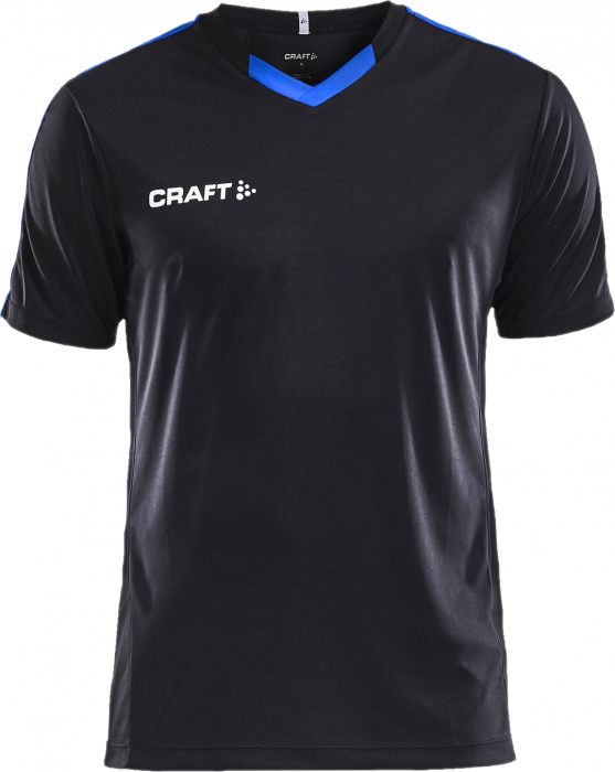 Craft - Progress Contrast Jersey Junior - Czarny & niebieski