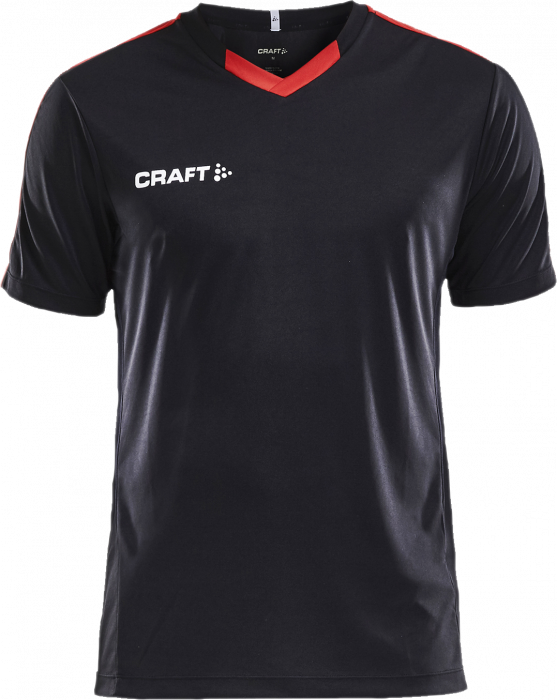 Craft - Progress Contrast Jersey Junior - Black & red