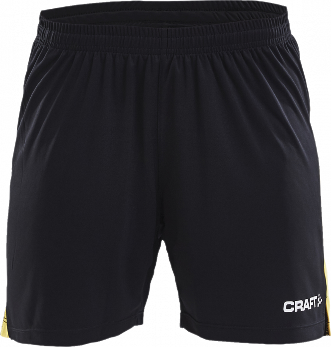 Craft - Progress Contrast Shorts Women - Schwarz & gelb
