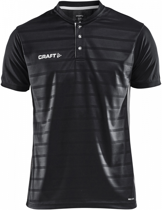 Craft - Pro Control Button Jersey Youth - Negro & blanco