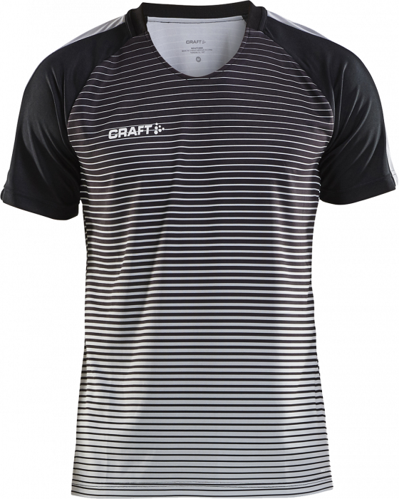 Craft - Pro Control Stripe Jersey Kids - Zwart & grey