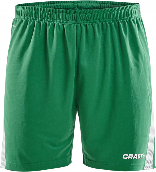 Craft - Pro Control Shorts Youth - Verde & branco