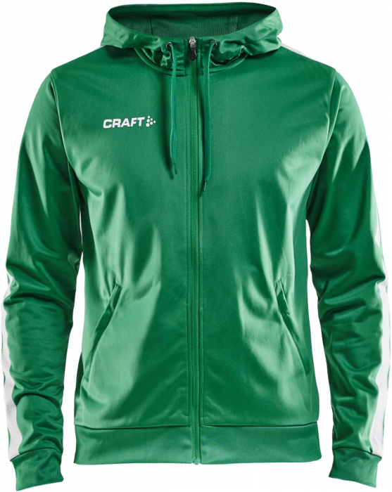 Craft - Pro Control Hood Jacket Youth - Zielony & biały