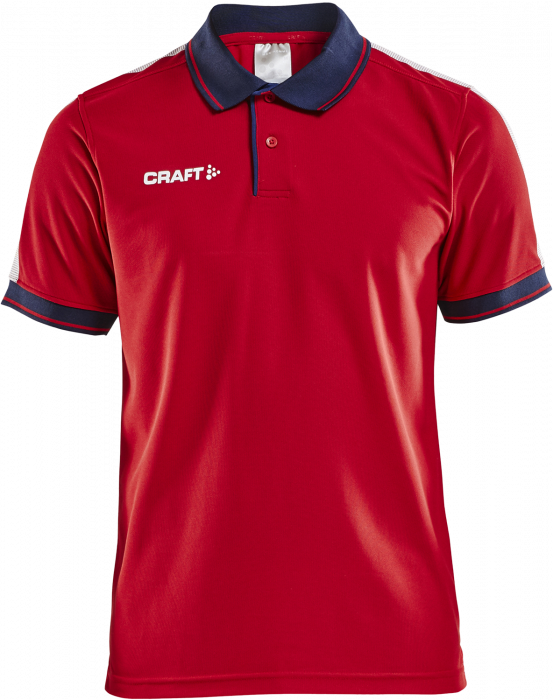 Craft - Pro Control Poloshirt - Rosso & blu navy