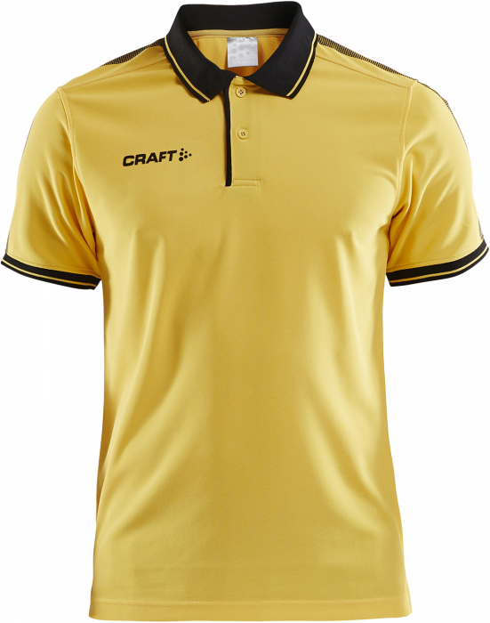 Craft - Pro Control Poloshirt Youth - Gul & svart