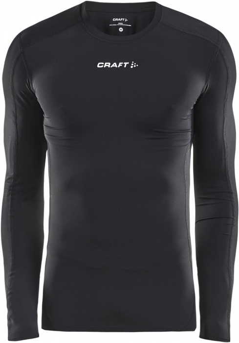 Craft - Pro Control Compression Long Sleeve Youth - Noir & blanc