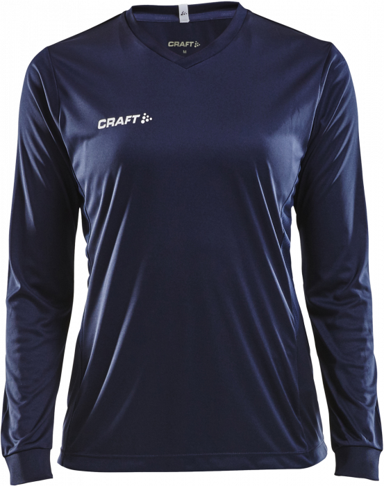Craft - Squad Go Jersey Solid Ls Woman - Blu navy