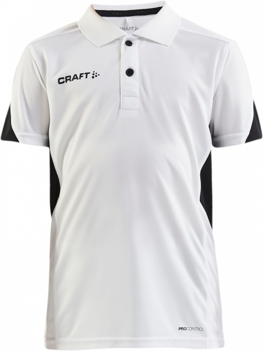 Craft - Pro Control Impact Polo Junior - White & black