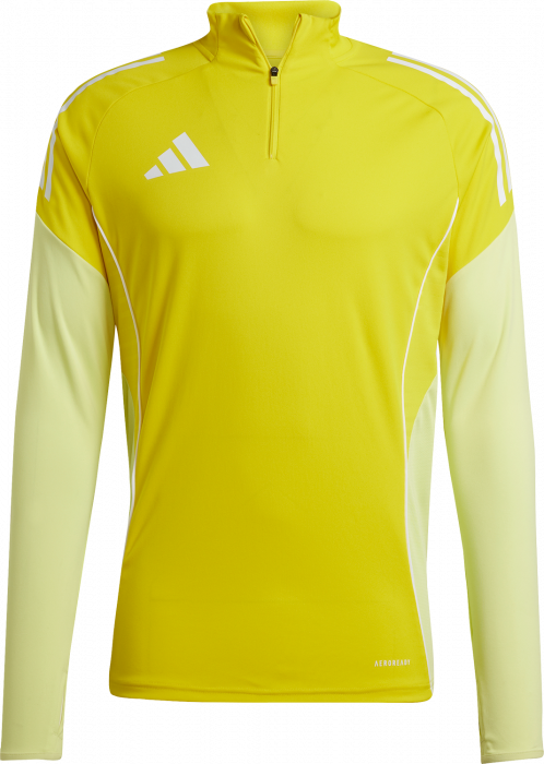 Adidas - Tiro 25 Competition Træningstrøje Med Halv Lynlås - T Yellow & pulse yellow