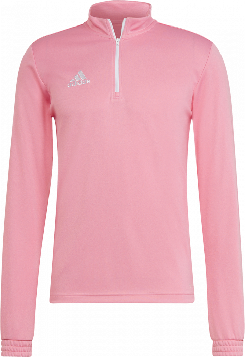 Adidas - Entrada 22 Træning Top With Half Zip - semi pink & blanco