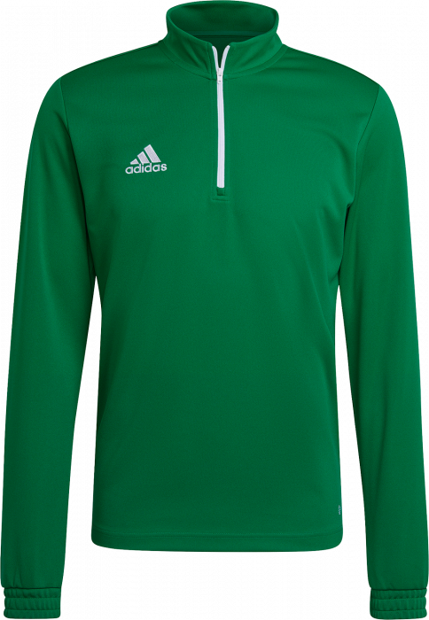 Adidas - Entrada 22 Træning Top With Half Zip Jr - T Green & white
