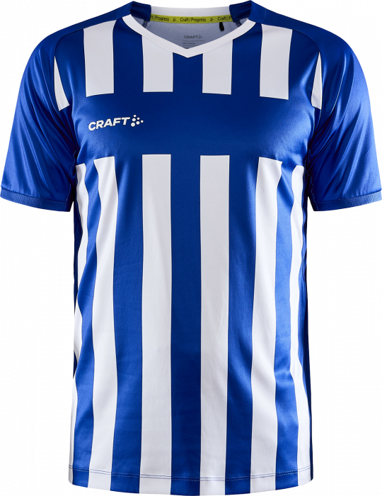 Craft - Progress 2.0 Stripe Jersey Junior - Niebieski & biały